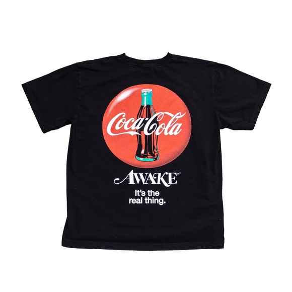 Coca-Cola x Awake NY Black Graphic T-Shirt‎ - Size XL - Made in USA